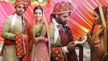 Cricketer Bhuvneshwar Kumar Married An Engineer From Noida; See Pictures From His Lavish Wedding