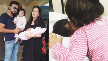 Mommy Chahatt Khanna Shares An Adorable Picture Of Her Two Daughters, Shows Sibling Love Is The Best