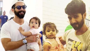 Seeing Daughter Misha Covered In Paint, Doting Daddy Shahid Admires Smiling At Her