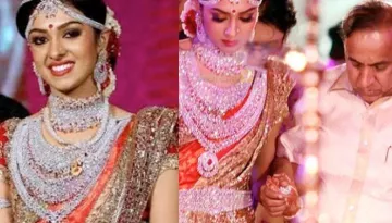 No Gold Jewellery, Only Diamonds! Richest Keralite Businessman's Daughter Arathy On Her Wedding Day