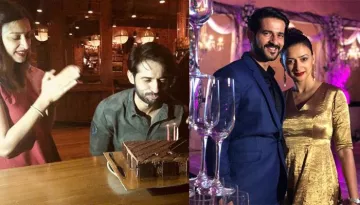 Hiten Tejwani And His Wife Gauri Pradhan Tejwani Share A Passionate Kiss On Hiten's Birthday