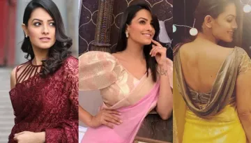 Anita Hassanandani Blouse Designs You Can Steal, Here're Best Blouse Designs From Her Wardrobe