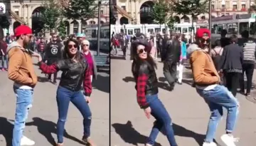 Anita Hassanandani And Hubby Rohit Reddy Dance Like Crazy On The Streets Of Switzerland