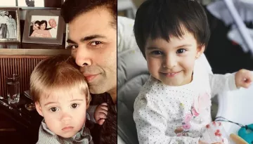 Karan Johar Shares Adorable Pics Of Twins, Golden-Haired Yash And Roohi With Her Tiny Teeth