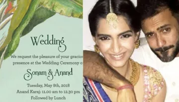 Sonam And Anand's Wedding Invitation Card Is Here, Reveals Details About Wedding Functions