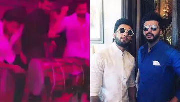 Ranveer Singh, Varun Dhawan, Arjun Kapoor Thump And Beat 'Dhol' At Sonam's Reception, Video Inside!