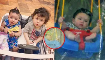 While 'Bhaiya' Taimur Ali Khan Is Away In London, 'Behna' Inaaya Naumi Kemmu Chills On His Swing