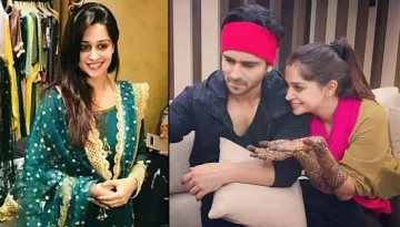 Dipika Kakar Is All Set For First Eid After Marriage In Green Sharara And Henna Applied On Her Hands