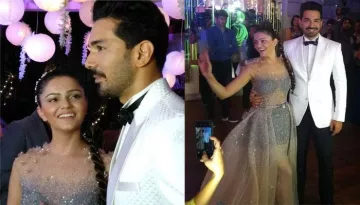 First Look Of Rubina Dilaik And Abhinav Shukla From Their Mumbai Reception, They Look Spectacular
