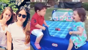Taimur Ali Khan And Kainaat Singha's Playdate, She Can't Stop Laughing As He Looks At Her