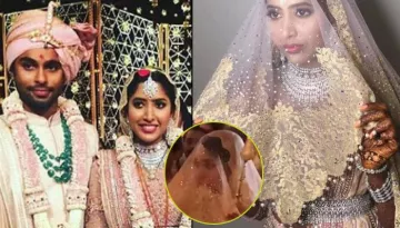 Newbie Bride Shriya Bhupal's Grand Entry Towards Her 'Mandap', Her Veil Design Is Unique