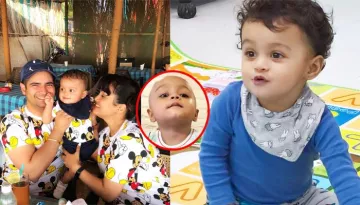 Karan Mehra And Nisha Rawal's 13-Month-Old Baby, Kavish Mehra's 'Mundan' Ceremony Pics