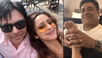 Ram Kapoor Pampering And Massaging His Wife Gautami Kapoor On A Lazy Sunday Is Every Wife's Dream