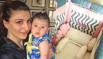 Soha Ali Khan Shares Inaaya Naumi Kemmu's Personalised Cot And It's No Less Than A Royal Bed