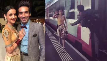 Mohit Sehgal And Sanaya Irani Recreate The 'DDLJ' Train Moment But In A Unique Way, Video Inside