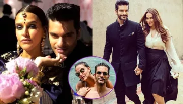 Neha Dhupia And Hubby Angad Bedi Pose For Dreamy 'Sunkissed' Pool Pictures At Their Honeymoon
