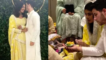 Priyanka Chopra And Nick Jonas During 'Puja' At Their 'Roka' Ceremony, Pics Inside [Live Updates]