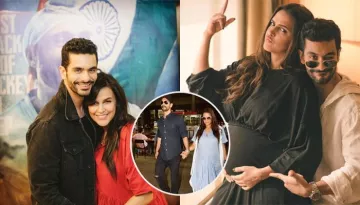 Neha Dhupia Flaunts Her Baby Bump At The Airport After Announcing Her Pregnancy