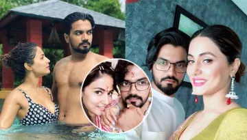 Hina Khan Celebrated Raksha Bandhan With Rocky Jaiswal's Family, Pics Inside