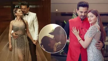 Rubina Dilaik And Abhinav Shukla Seal It With A Passionate Liplock At Her Post-Birthday Celebrations
