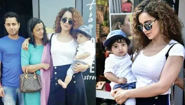 Kangana Ranaut Cuddles Nephew Prithvi Raj In Her Arms, Keeps Him Close To Her Heart [Pics Inside]