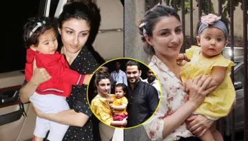 Inaaya Naumi Kemmu Twins With Mommy Soha Ali Khan For Ganesh Chaturthi Celebrations, Wears A Lehenga