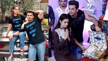 Prince Narula And Yuvika Chaudhary Present Their First Wedding Invitation Card To Ganesha