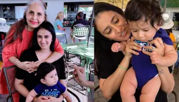 Mihika Kapai Shares First Family Picture With 6-Month-Old Son, He Has A Naughty Dimpled Smile