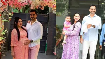 Esha Deol Shares An Unseen Pic From Her Pregnancy Photoshoot In Greece With Hubby Bharat Takhtani