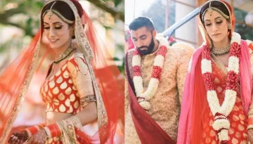 This Bride Wore A Silk Lehenga For Her Wedding In London, Sets A New Trend For South Indian Brides