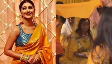 Mohena Kumari Singh Looks Breathtaking On Her Haldi, Contrasting Floral Jewellery Steals The Show