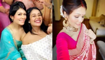 Sonu Kakkar Posts Pictures With Hubby On Karwa Chauth, Looks Beautiful In Sindoor And Saree
