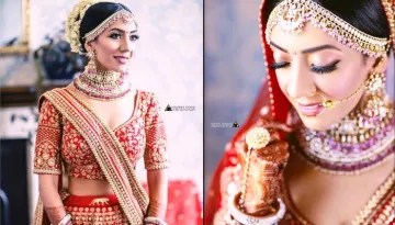 This Sabyasachi Bride Wore A Unique Chooda With Timeless Red Lehenga At Her UK Wedding