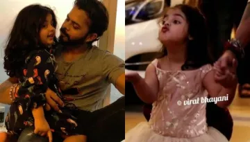 Sreesanth's Daughter Gives Flying Kiss To Media As The Family Arrives For A B'Day Party [Video]