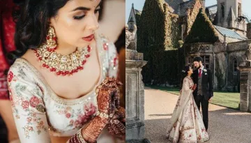 This Sabyasachi Bride's Floral And Beige-Coloured Wedding Lehenga Is Giving Us Major Bridal Goals