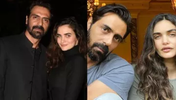 Arjun Rampal And His Girlfriend, Gabriella Demetriades Twin In Black For A Night Out