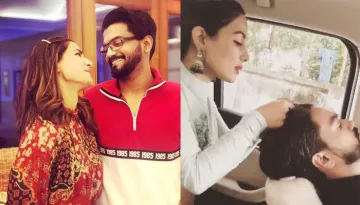 Hina Khan Turns A 'Personal Celebrity Hairstylist'Â For Her Boyfriend, Rocky Jaiswal, Video Inside