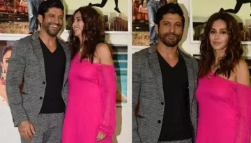 Farhan Akhtar And Shibani Dandekar Arrive Hand-In-Hand For Daboo Ratnani's Calendar Launch