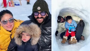 Taimur Ali Khan's New Year Pictures FromÂ Switzerland With Saif Ali Khan And Kareena Kapoor