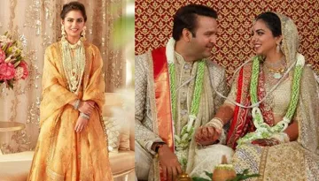 Unseen Picture Of Isha Ambani And Anand Piramal Twinning In Pale Honey-Yellow Avatars At Their Haldi