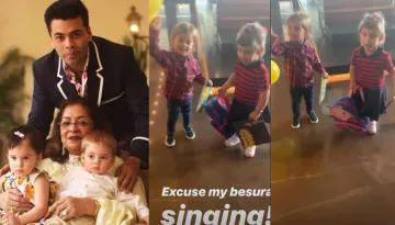 Karan Johar's Twins Yash And Roohi Can't Stop Dancing When He Sings 'Happy Birthday' For Them