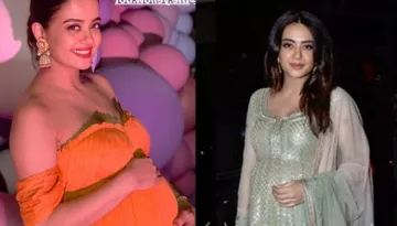 Surveen Chawla Flaunts Her Baby Bump At Ekta Kapoor's Son Ravie's Naamkaran Ceremony [VIDEO]
