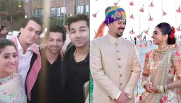 Mohena Singh's YRKKH Co-Stars Mohsin Khan, Shivangi Joshi And Rishi Dev Danced At Her Engagement