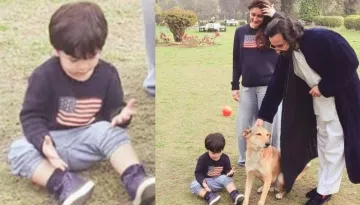 Unseen Picture Of Taimur Twinning With Kareena As They Chill With Saif Ali Khan At Pataudi Palace