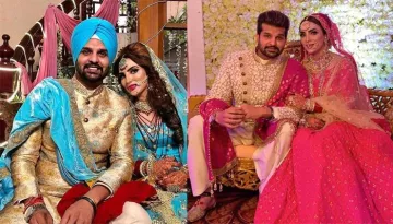 'Uttaran' Fame Mansi Sharma Gets Married To Yuvraj Hans, Twinned In Blue For Their Wedding