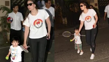 Taimur Ali Khan Goes To Play Badminton With Mommy Kareena Kapoor Khan, Pics And Videos Inside
