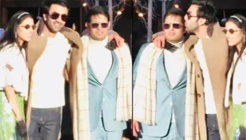Ranbir Kapoor Kisses Akash Ambani In Front Of His Fiancee, Shloka Mehta, Her Reaction Is Unmissable