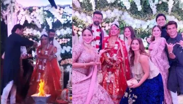Karan Singh Grover Performs Brother's Duties At Bipasha Basu's Sister Vijayeta's Wedding [VIDEO]