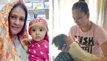 Jaswir Kaur Of 'Sasural Simar Ka' Fame Twins With 8-Month-Old Daughter Nyra At Airport, Pic Inside
