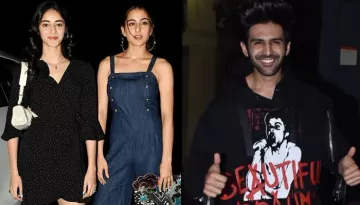 Ananya Panday Gets Her 'Dream Date' With Kartik Aaryan And Sara Ali Khan At  'Luka Chuppi' Screening